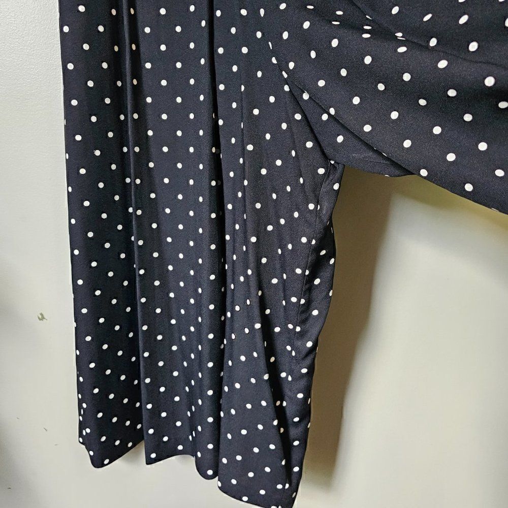 EUC VINTAGE POLKA DOT PLEATED WIDE LEG PANTS VTG SIZE 7-8 / US M - Picture 10 of 16